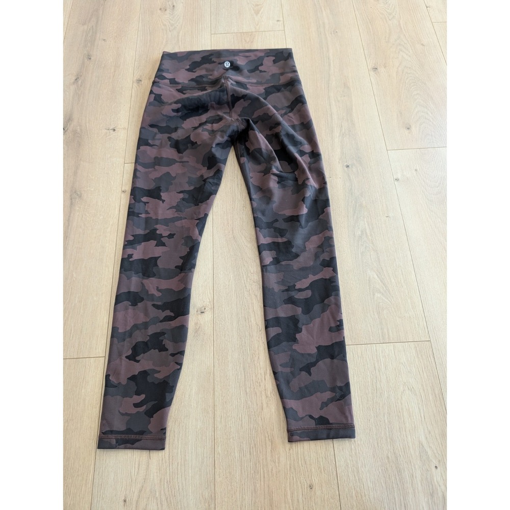 Lululemon Wunder Train High-Rise Tight 25" Heritage 365 Camo Brown Earth Multi 8